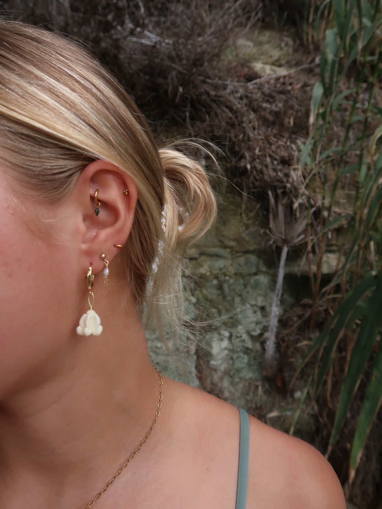 Crown Flower Earrings